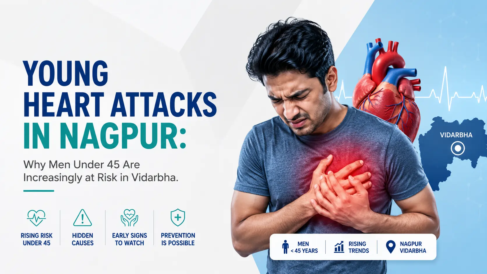 Young Heart Attacks in Nagpur: Why Men Under 45 Are Increasingly at Risk in Vidarbha