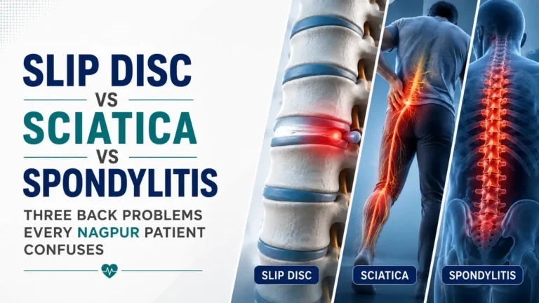 Slip Disc vs Sciatica vs Spondylitis: Three Back Problems Every Nagpur Patient Confuses